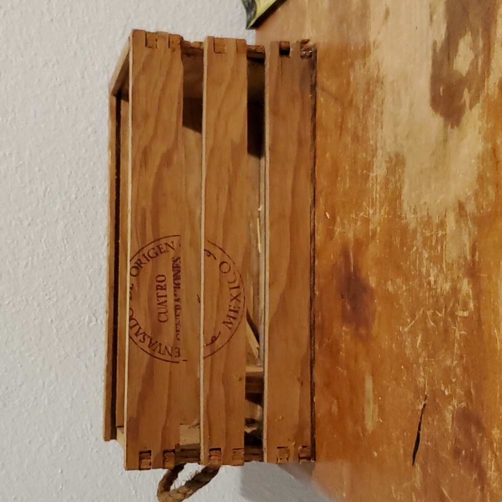 Cool wood box from Mexico . PERFECT DECOR PIECE
